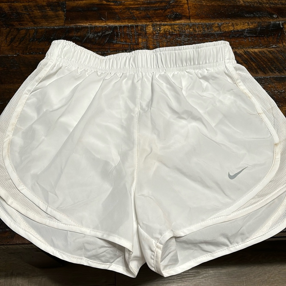 Nike dri-fit tempo white shorts
